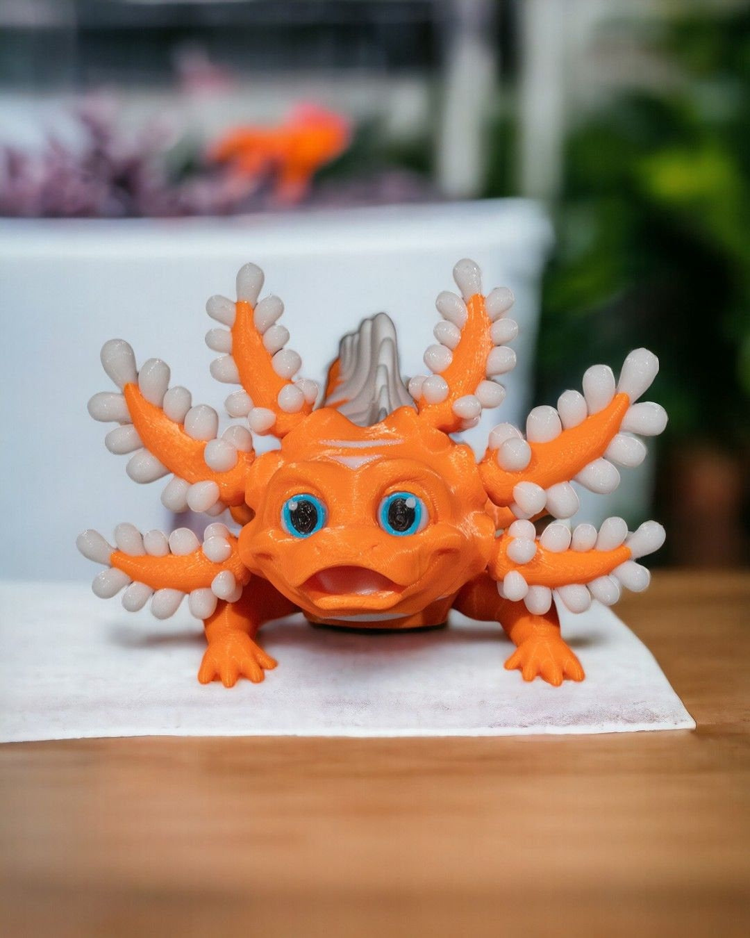 Dandy Candy 3D Printed Axolotl Toy: Articulated Fidget Sensory Friend