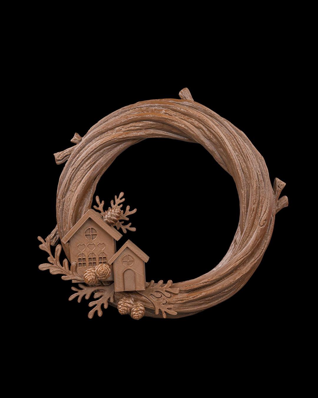 Naturally Merry - Vibrant 3D Printed Christmas Wreath Collection