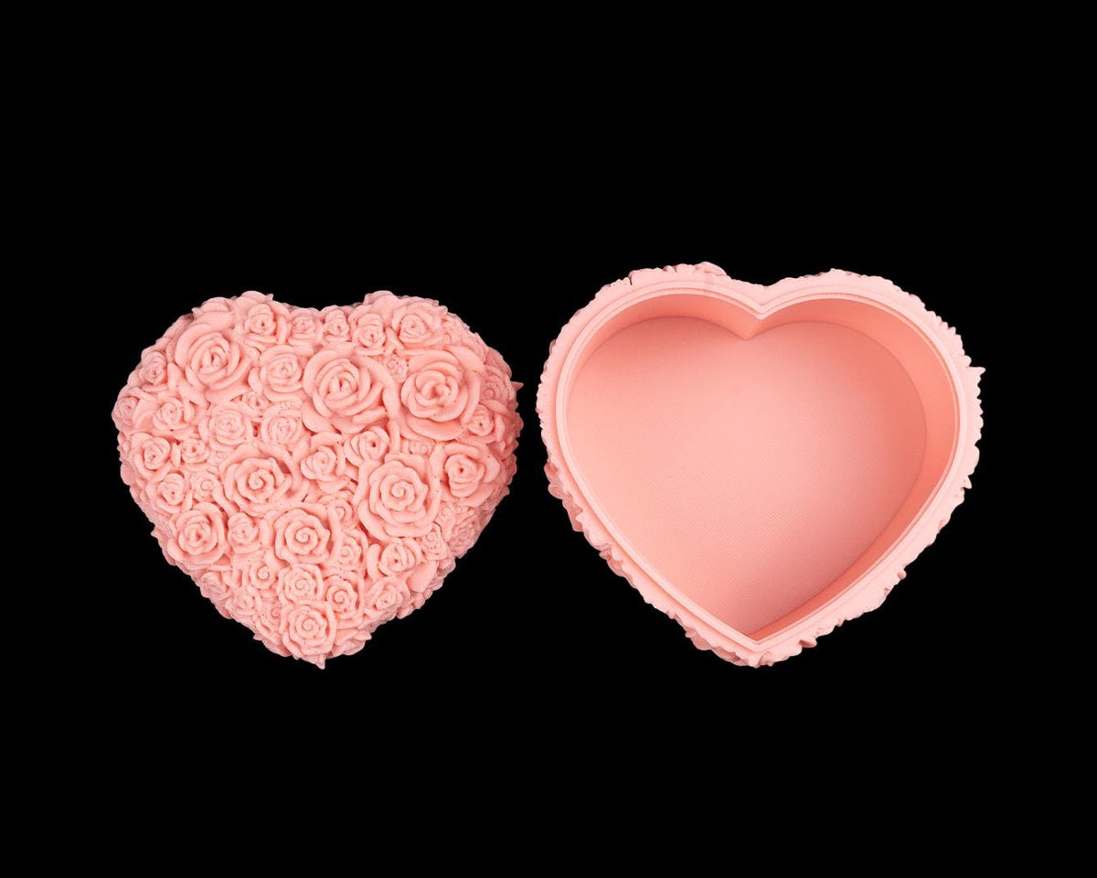 Rose Heart Shaped Candy holder or Jewelry box