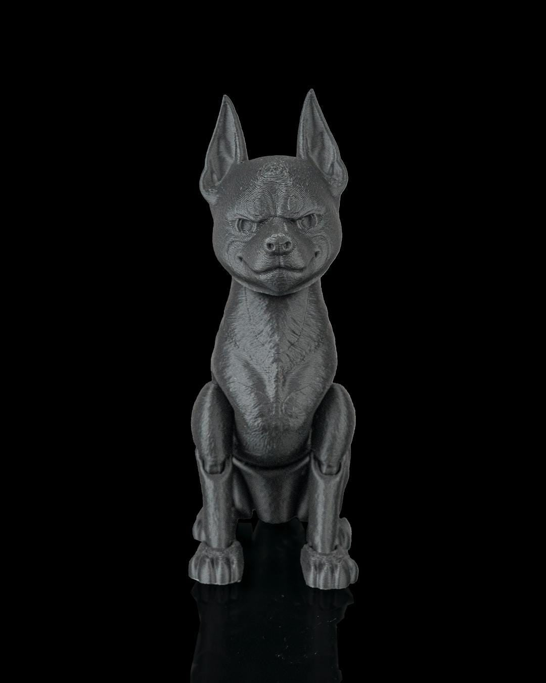 Articulated Dobermann Figurine, Flexible 3D Printed Fidget Dog Toy, Custom Color Dobermann Desk Decor, Gift for Dog Mom & Dobie Lover