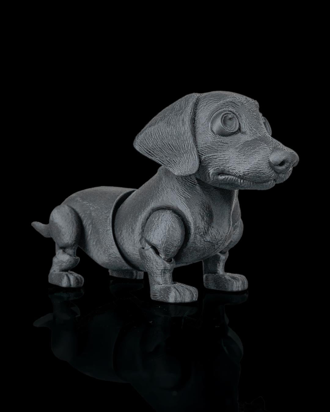Articulated Dachshund Figurine, Flexible 3D Printed Fidget Dog Toy, Custom Color Dachshund Desk Decor, Gift for Dog Mom & Dachshund Lover