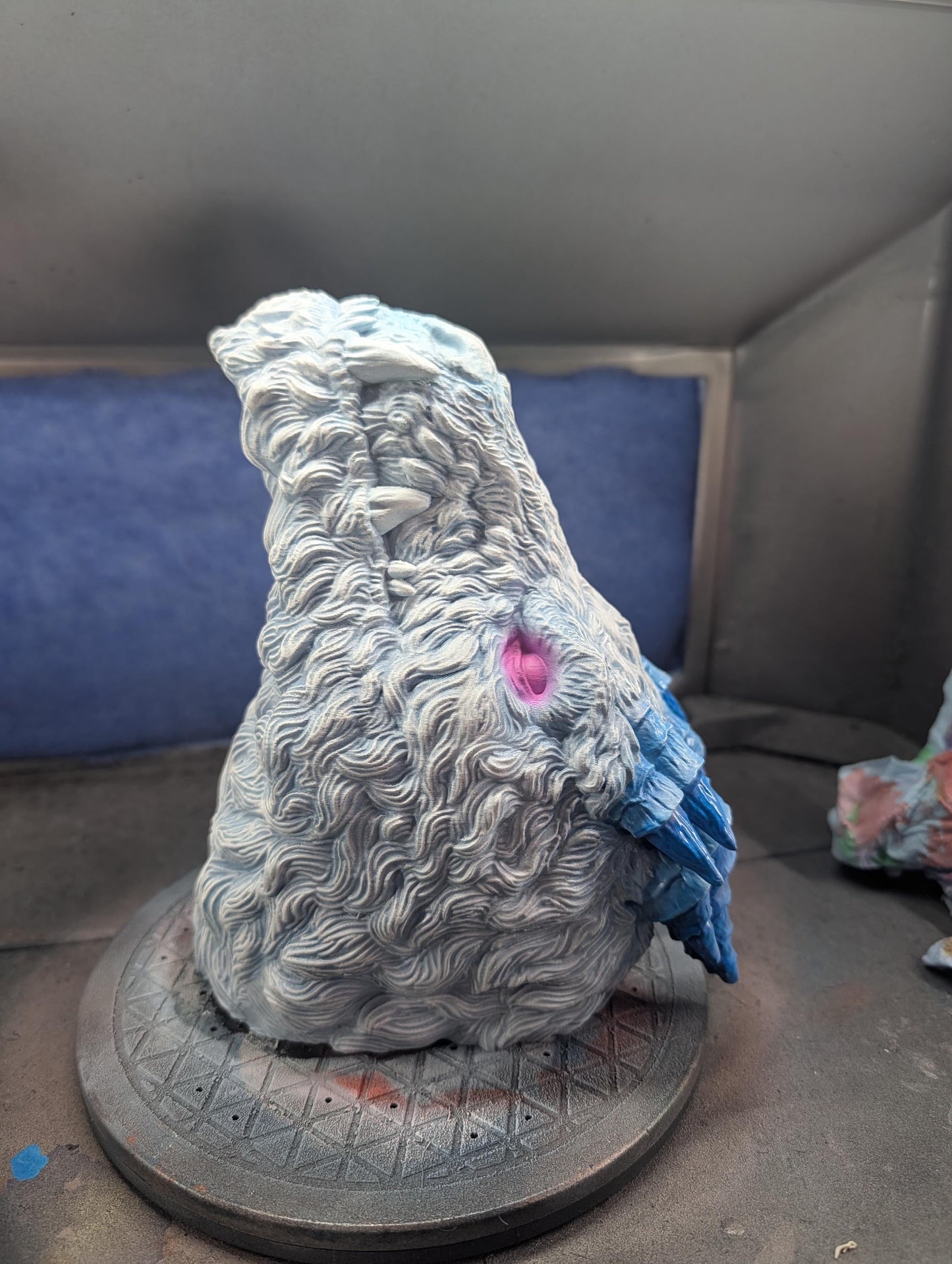 Polar Dragon Head Trophy - Exquisite 3D Printed Fantasy Decor - Ready to Paint