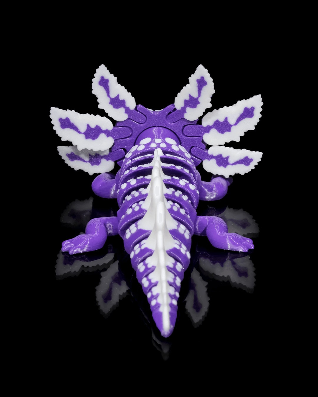 Berry Tart 3D Printed Axolotl Toy: Articulated Fidget Sensory Figurine