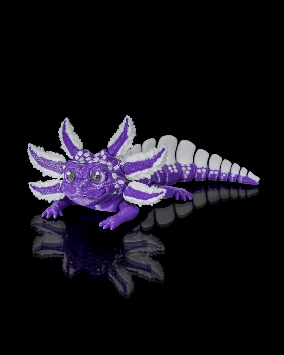 Berry Tart 3D Printed Axolotl Toy: Articulated Fidget Sensory Figurine
