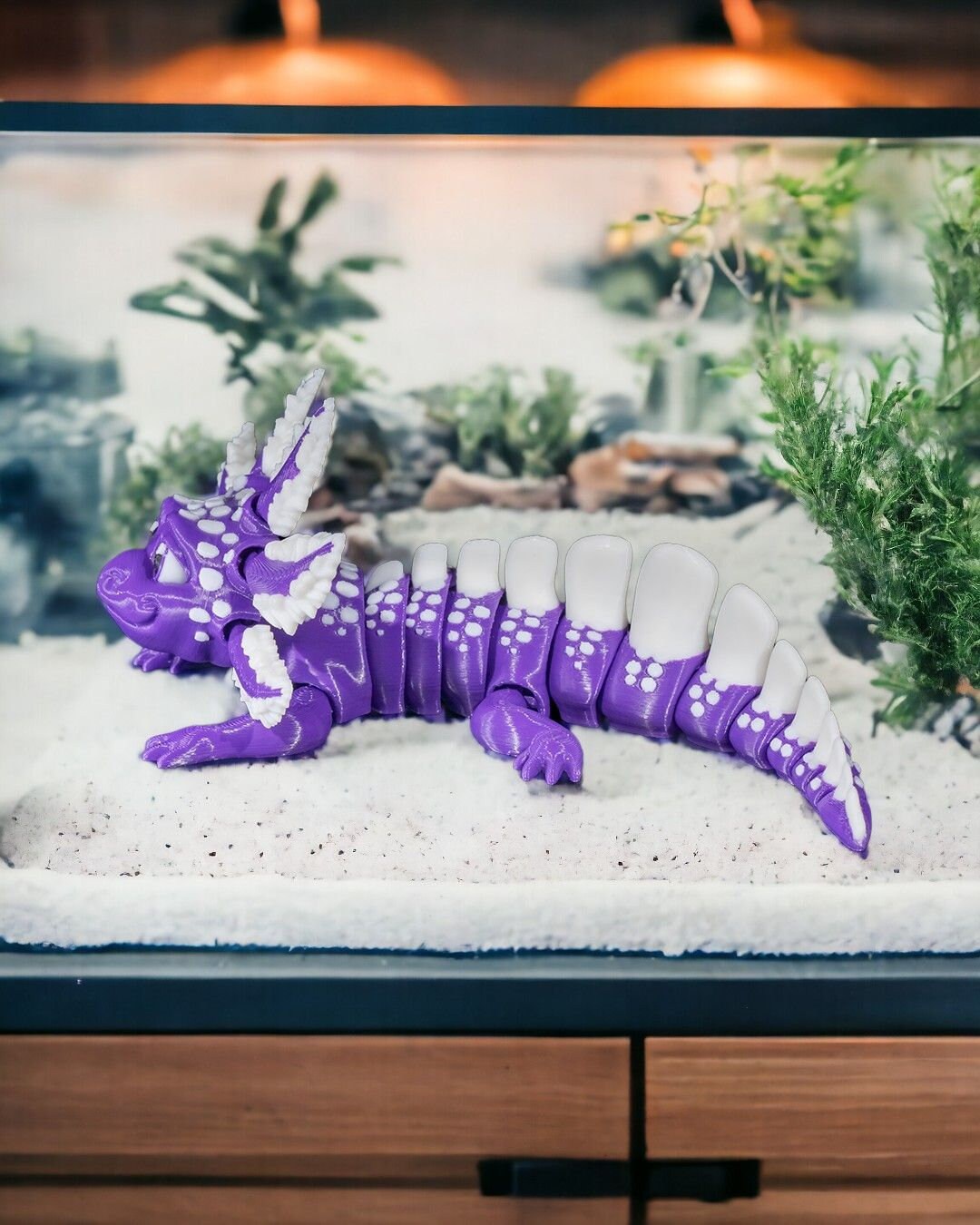 Berry Tart 3D Printed Axolotl Toy: Articulated Fidget Sensory Figurine