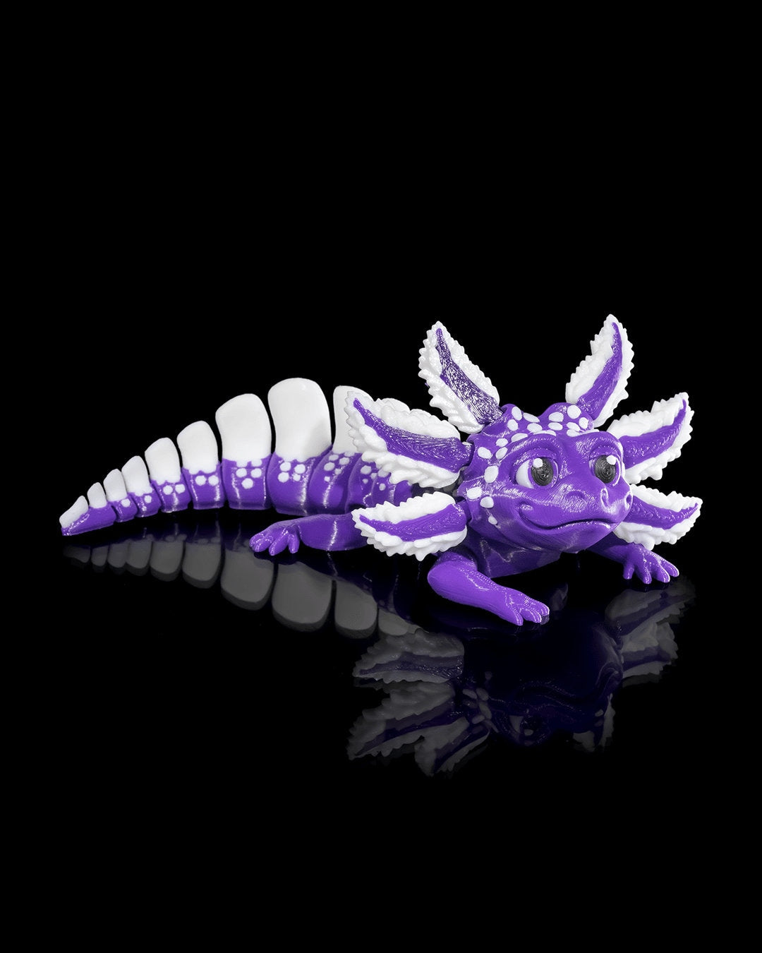 Berry Tart 3D Printed Axolotl Toy: Articulated Fidget Sensory Figurine