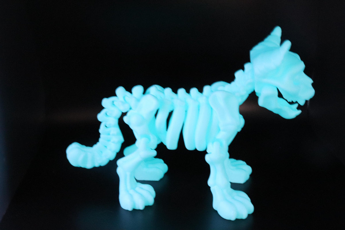 Halloween Skeleton Squirrel   Figurine - Spooky Articulated Pet Collectible