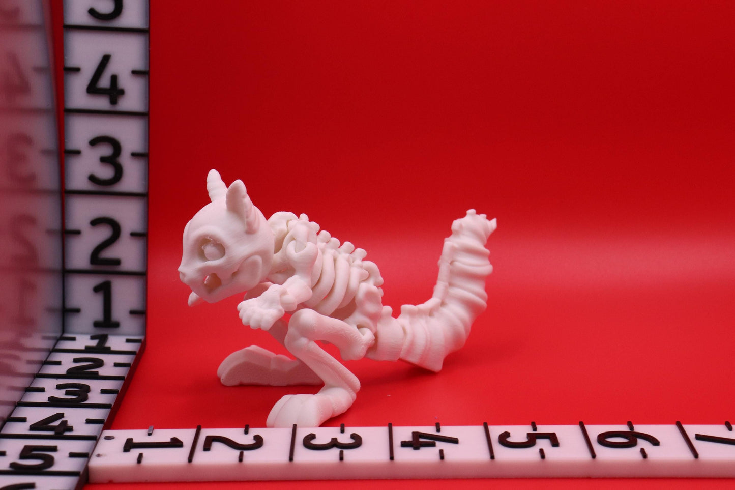 Halloween Skeleton Squirrel   Figurine - Spooky Articulated Pet Collectible