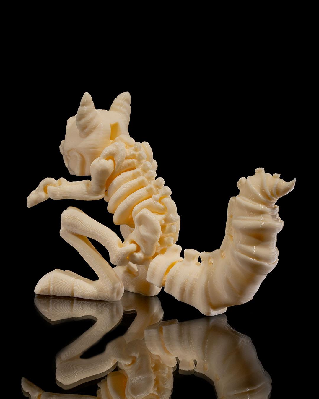 Halloween Skeleton Squirrel   Figurine - Spooky Articulated Pet Collectible