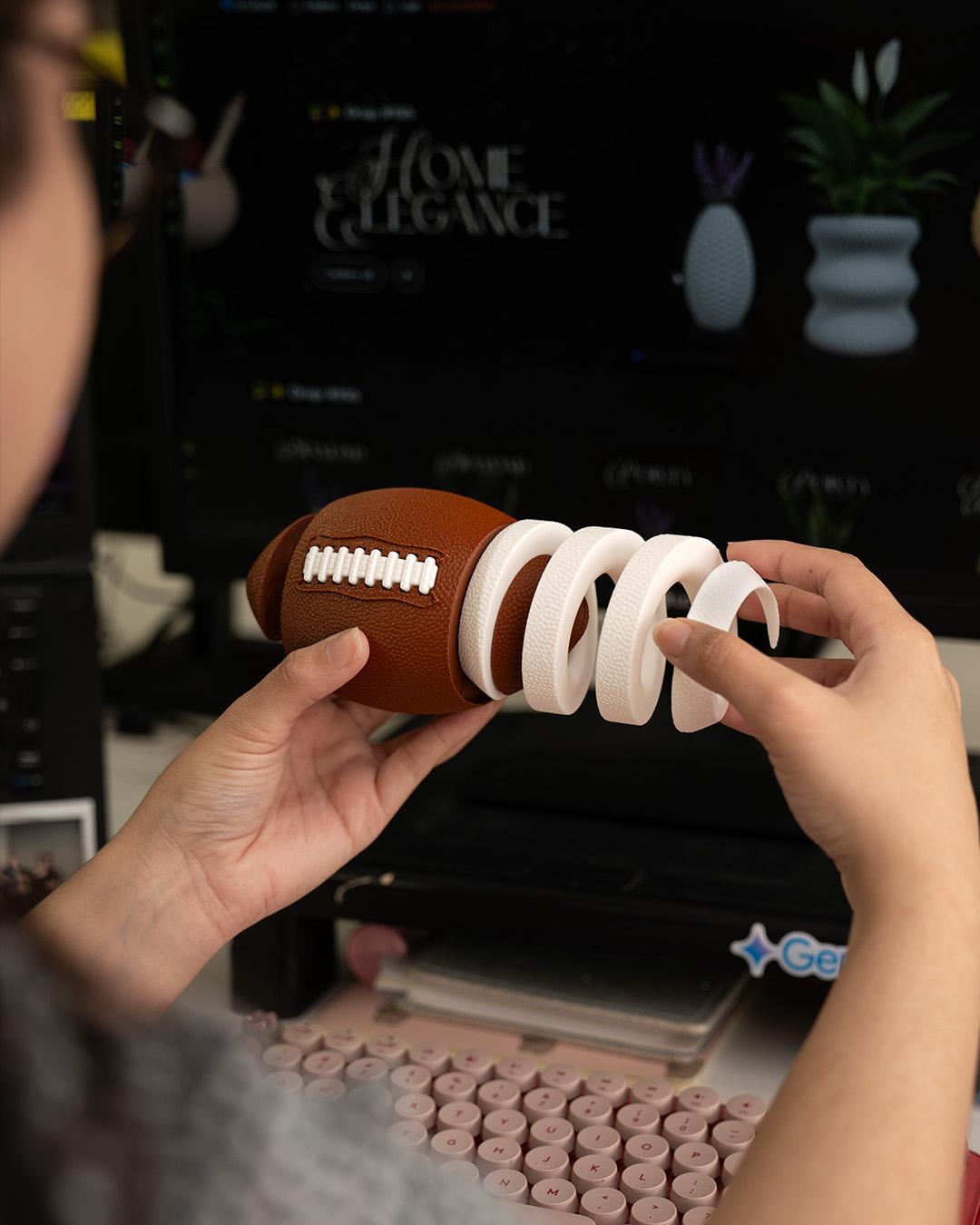 Football Fidget Spinner - Toy for Sports Fans & Stress Relief