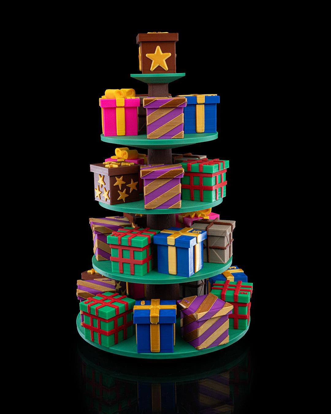 Tree Top Gifts Countdown Containers - Christmas Countdown Calendar