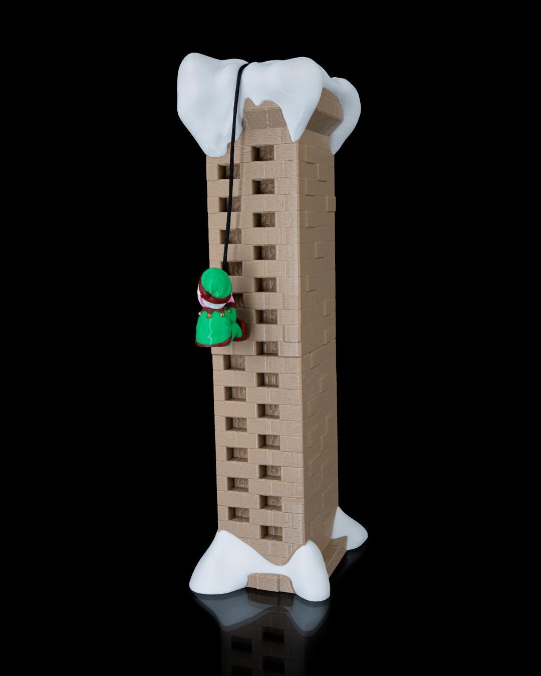 Ho-ho-hold Up! Countdown Christmas Calendar - Santa and Elf Chimney Adventure - Fun Holiday Countdown