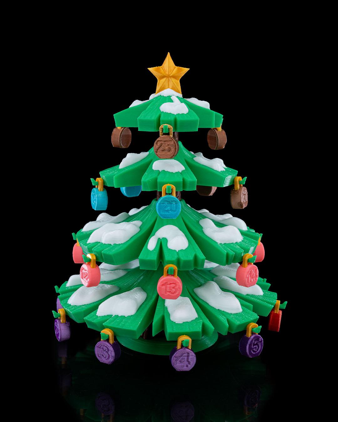 Christmas Tree Advent Calendar - Festive Holiday Countdown Decor