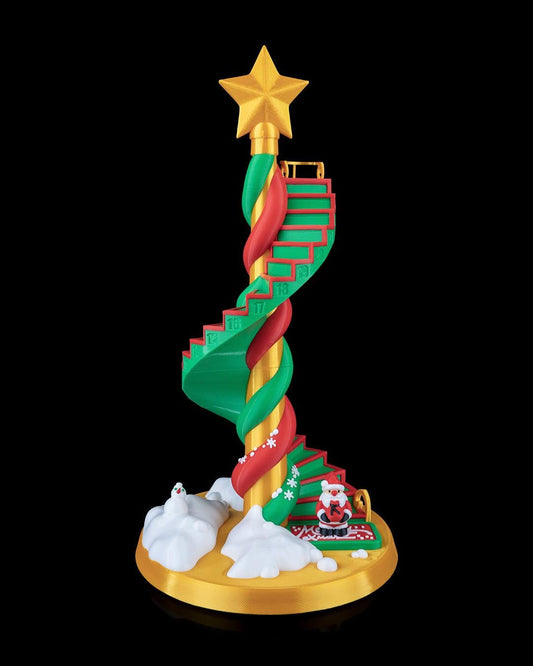 Spiral Staircase Christmas Advent Calendar – Holiday Countdown Decoration