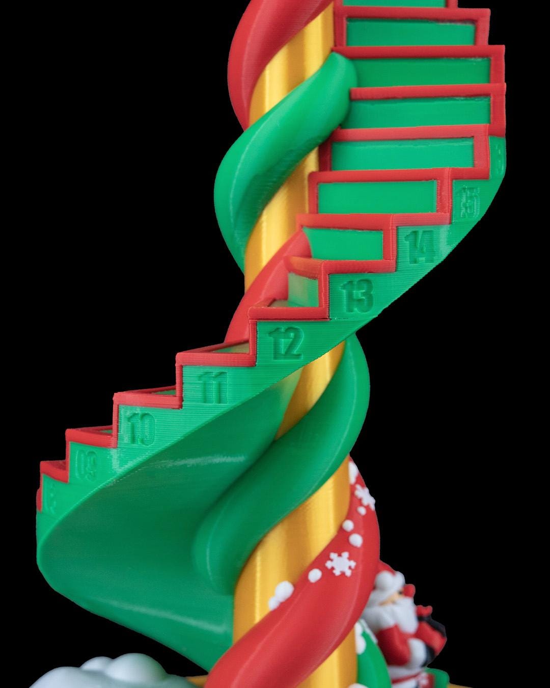 Spiral Staircase Christmas Advent Calendar – Holiday Countdown Decoration