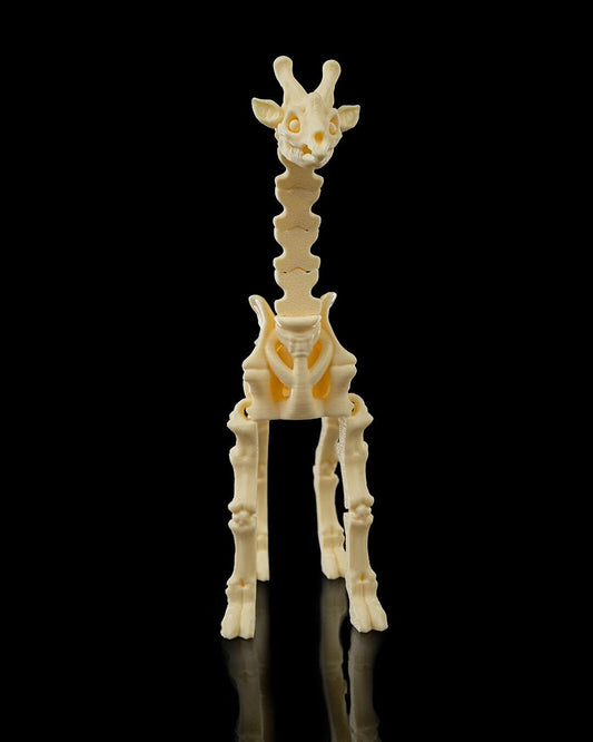 Skeleton Giraffe Figurine - Articulated Pet Collectible