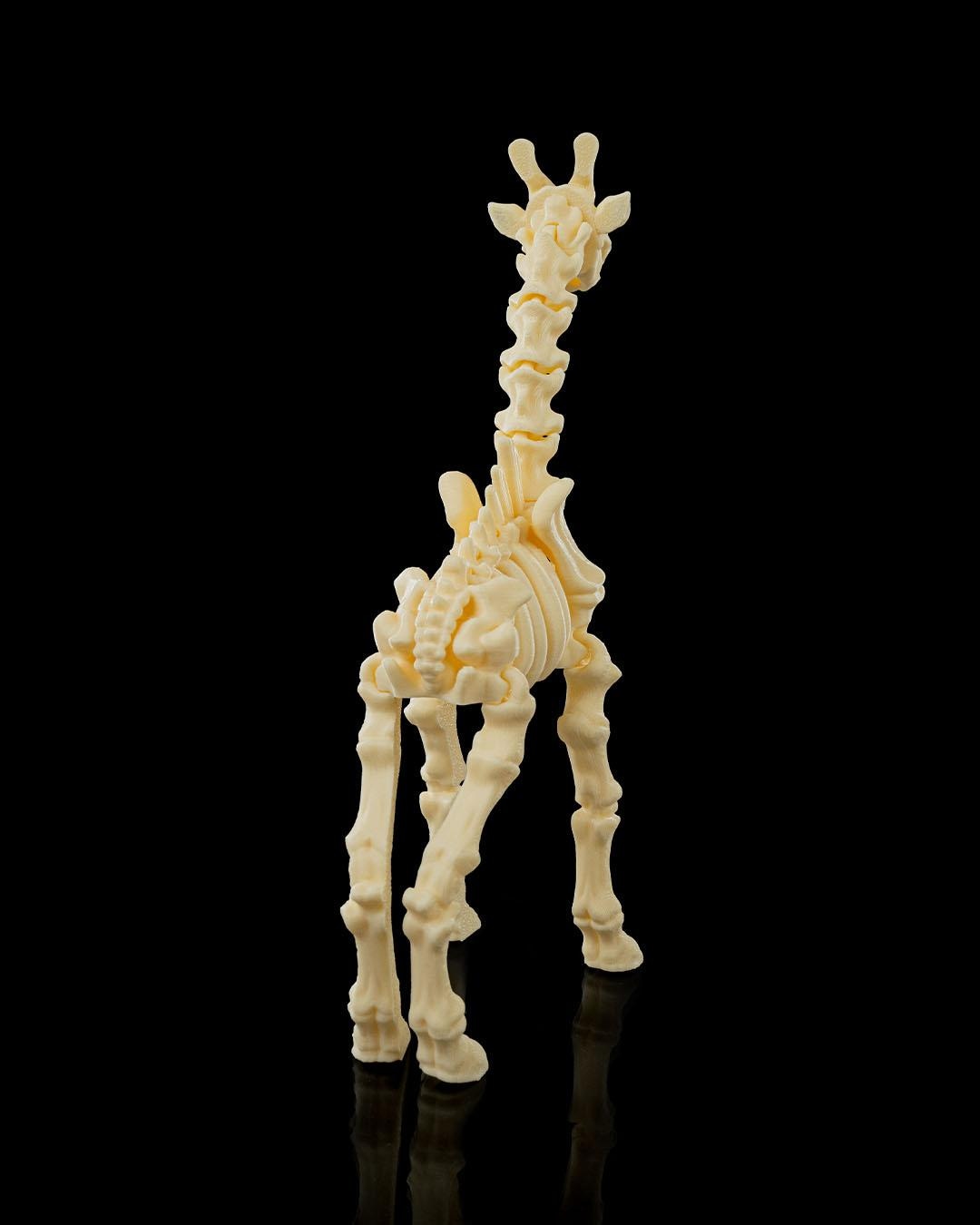 Skeleton Giraffe Figurine - Articulated Pet Collectible