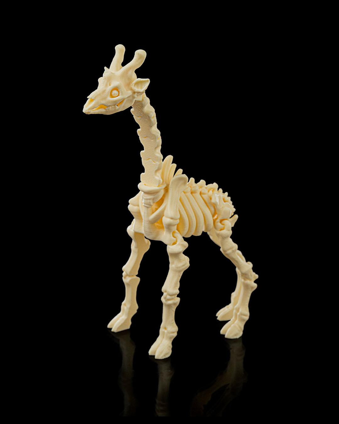 Skeleton Giraffe Figurine - Articulated Pet Collectible