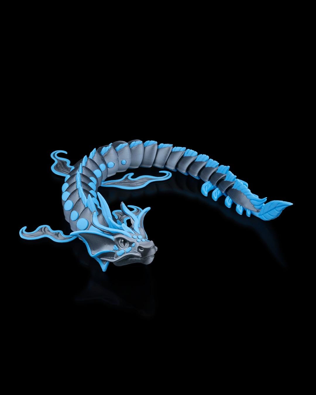 Articulated Under Water Dragon: 3D Printed Flexible Fantasy Toy