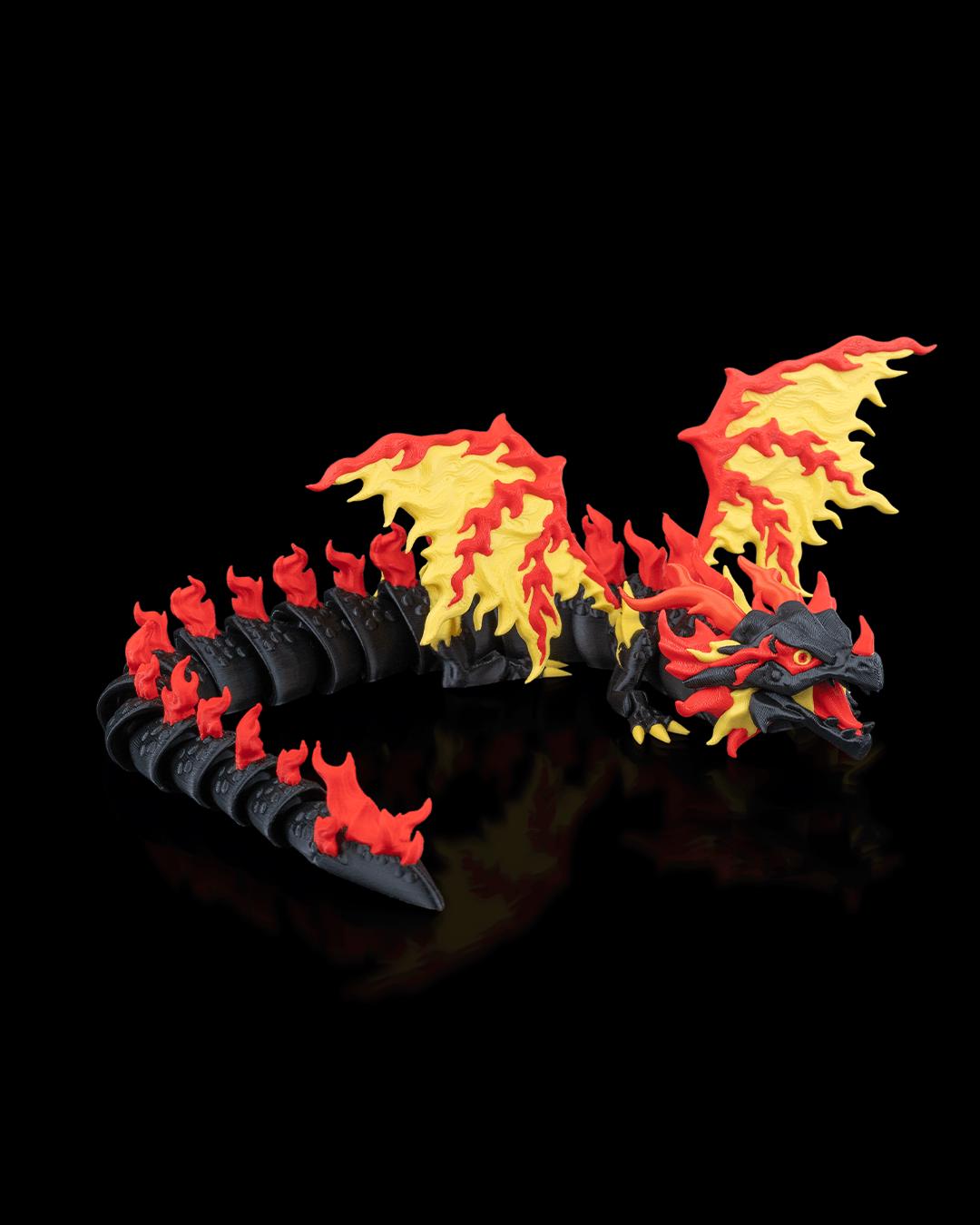 Scorchwing Tyrant Dragon: Articulated 3D Printed Fantasy Creature