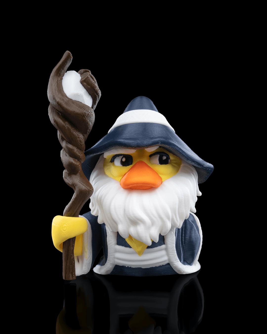 Spellquacker Rubber Duck | 3D Printed Wizard Duck Figure, Gamer Gift