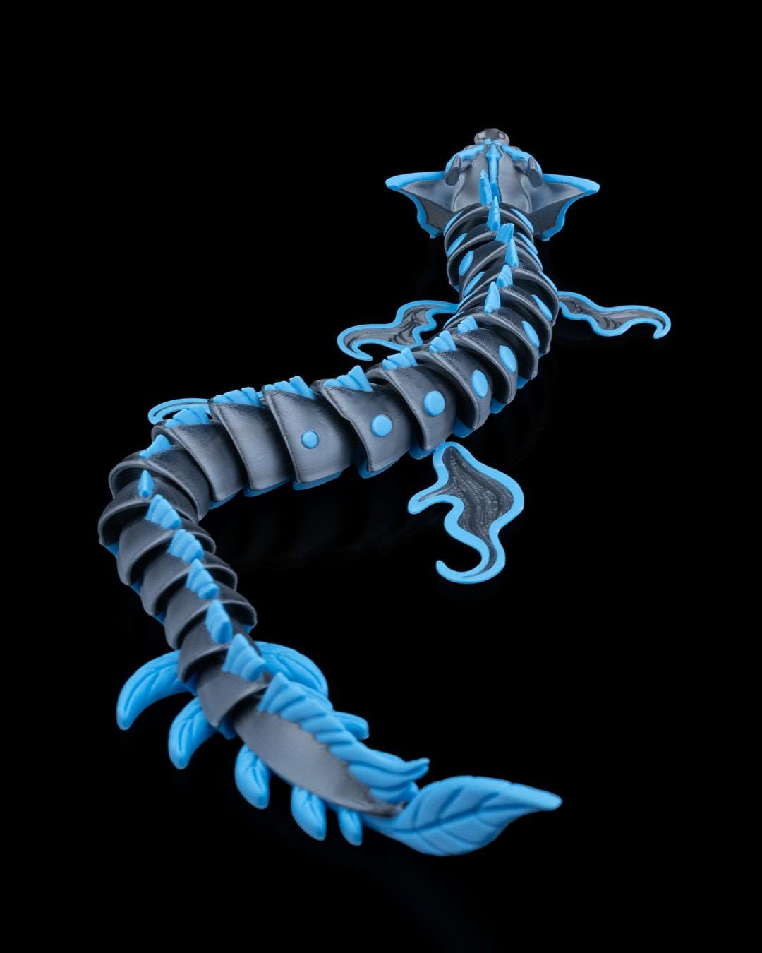 Articulated Under Water Dragon: 3D Printed Flexible Fantasy Toy