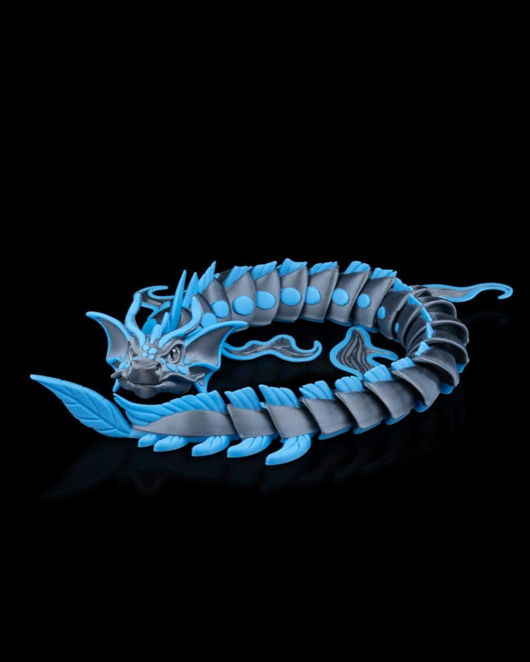 Articulated Under Water Dragon: 3D Printed Flexible Fantasy Toy