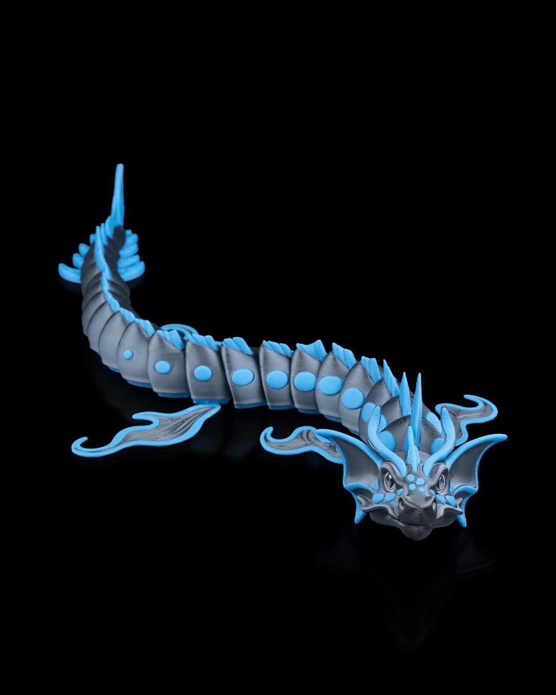 Articulated Under Water Dragon: 3D Printed Flexible Fantasy Toy