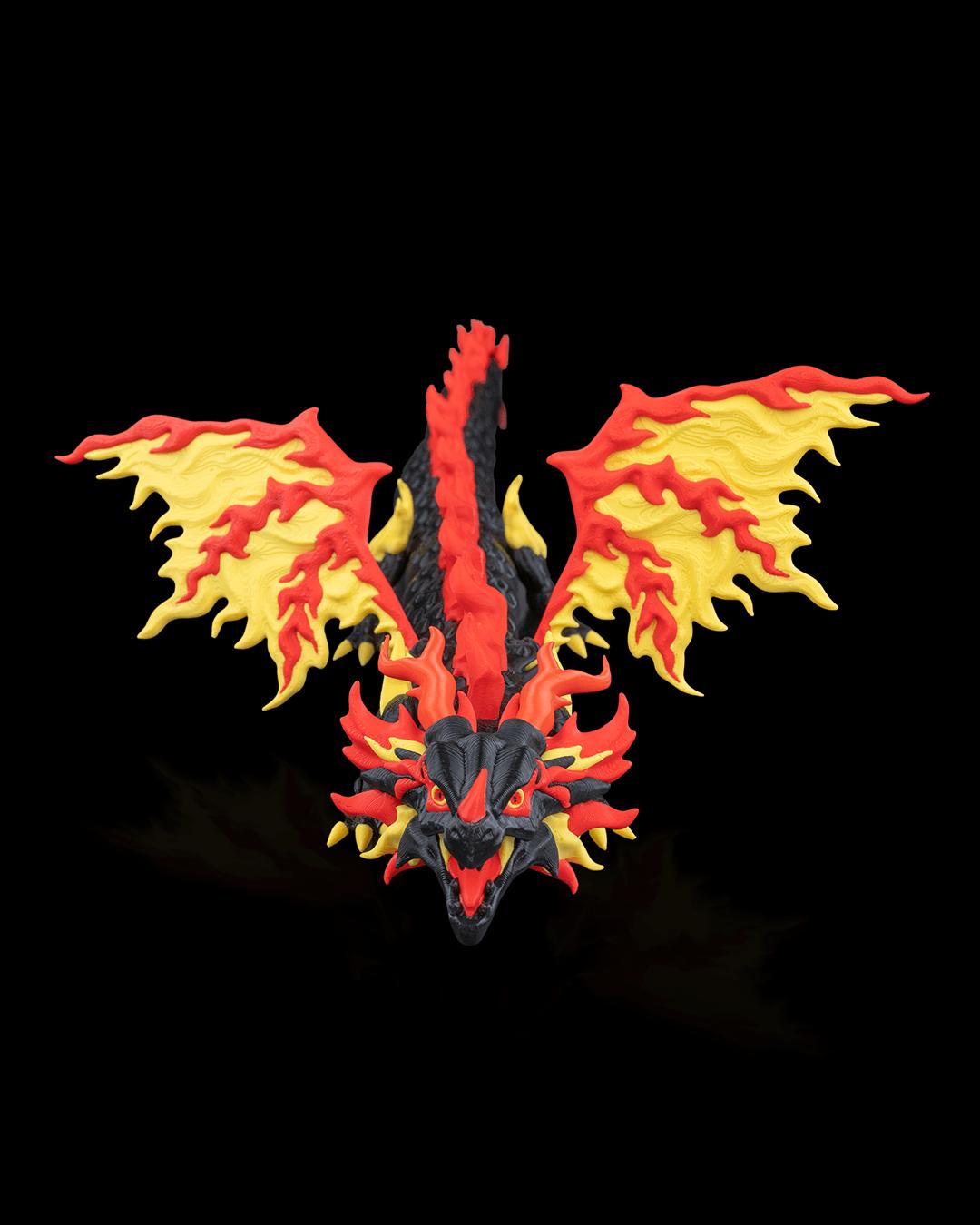 Scorchwing Tyrant Dragon: Articulated 3D Printed Fantasy Creature