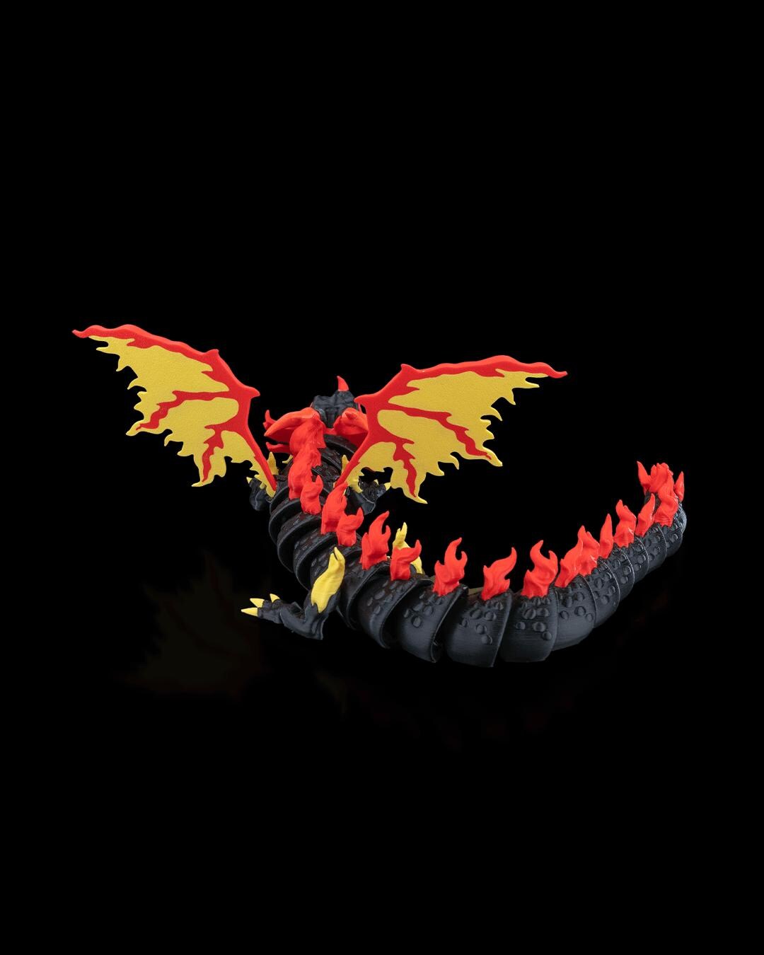 Scorchwing Tyrant Dragon: Articulated 3D Printed Fantasy Creature