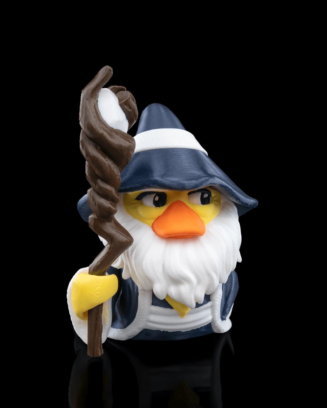 Spellquacker Rubber Duck | 3D Printed Wizard Duck Figure, Gamer Gift