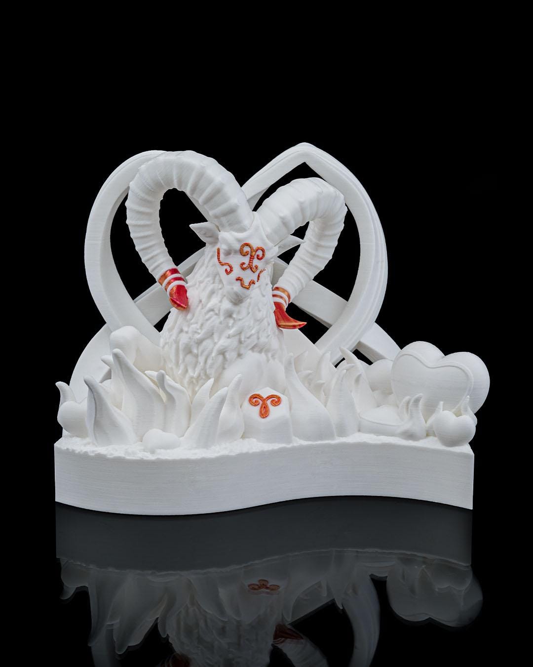 Aries Statue | Hand-Painted Astrology Decor | Unique Horoscope Gift