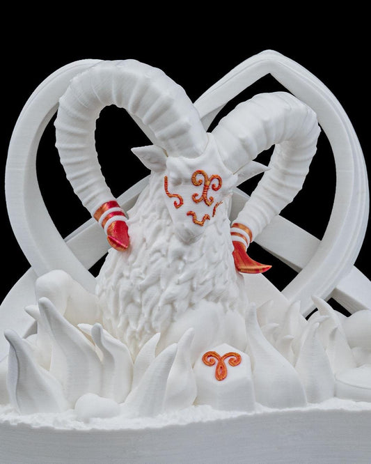 Aries Statue | Hand-Painted Astrology Decor | Unique Horoscope Gift