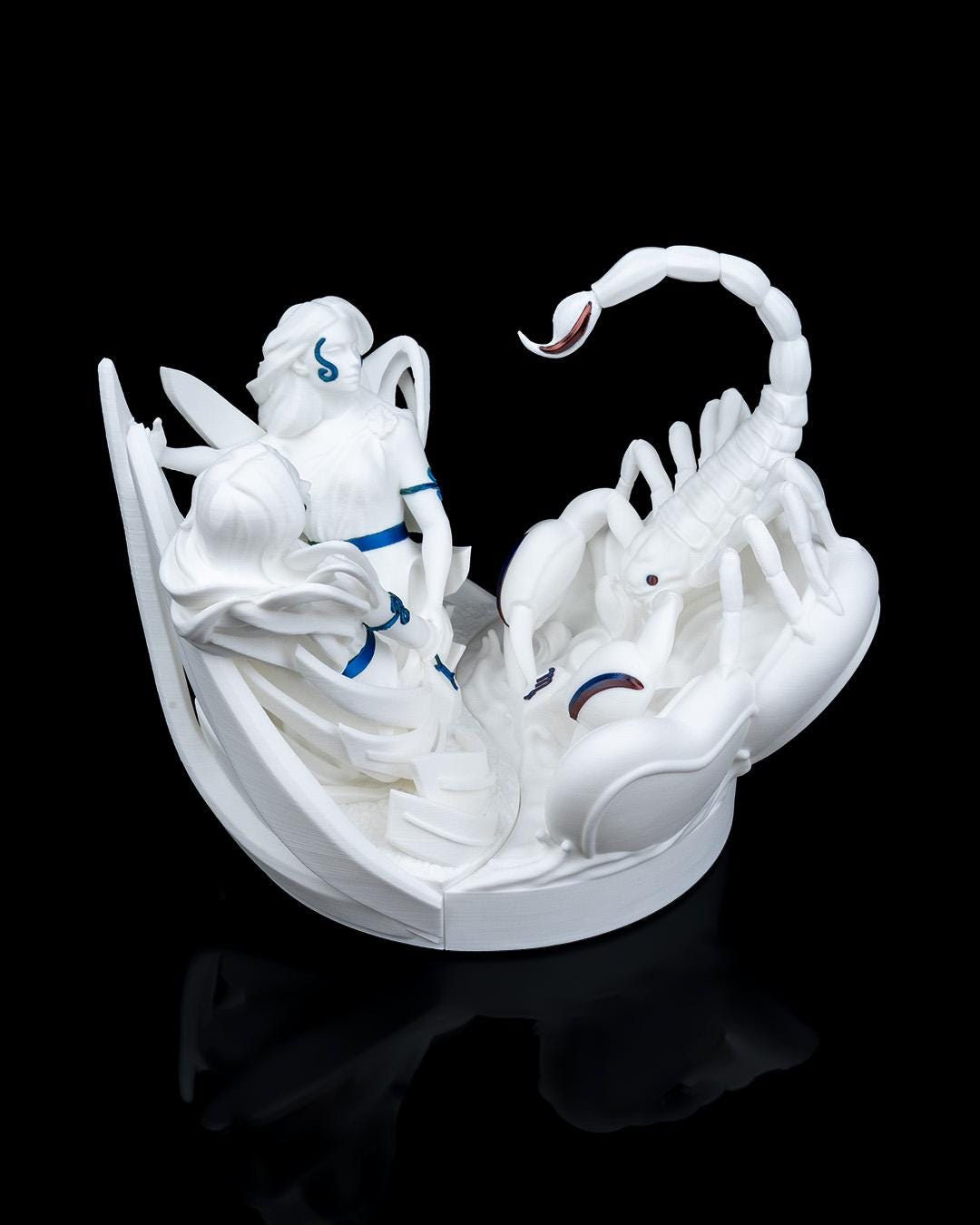 Scorpio Statue | Hand-Painted Astrology Decor | Unique Horoscope Gift