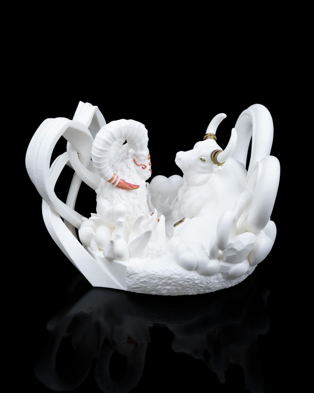 Taurus Statue | Hand-Painted Astrology Decor | Unique Horoscope Gift
