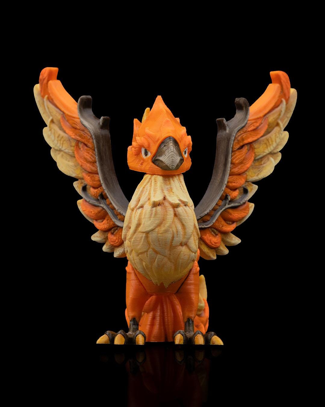 Flamma, the Rising Phoenix | Mythical Creature Statue | Collectible Miniature | Tabletop & Shelf Decor