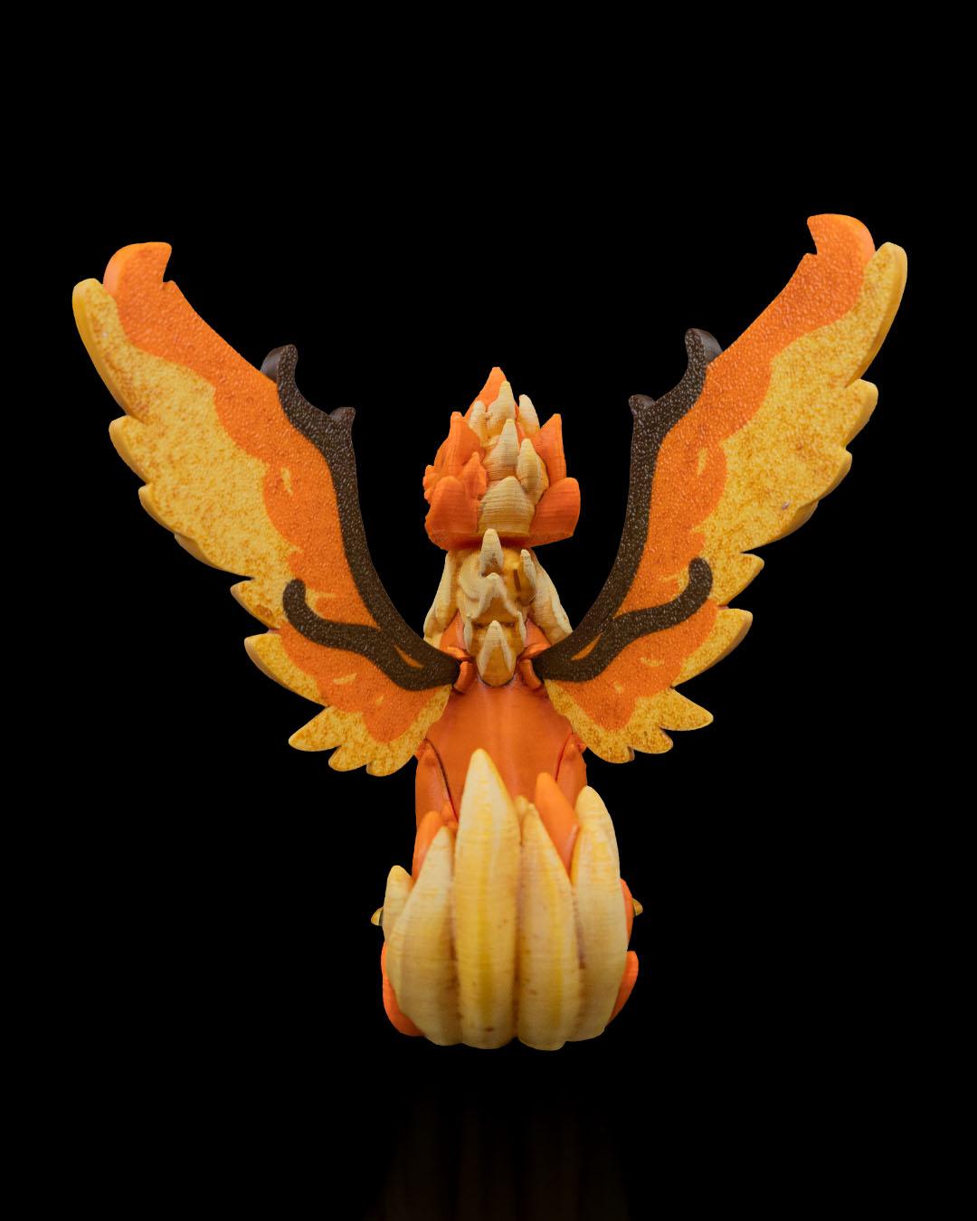 Flamma, the Rising Phoenix | Mythical Creature Statue | Collectible Miniature | Tabletop & Shelf Decor
