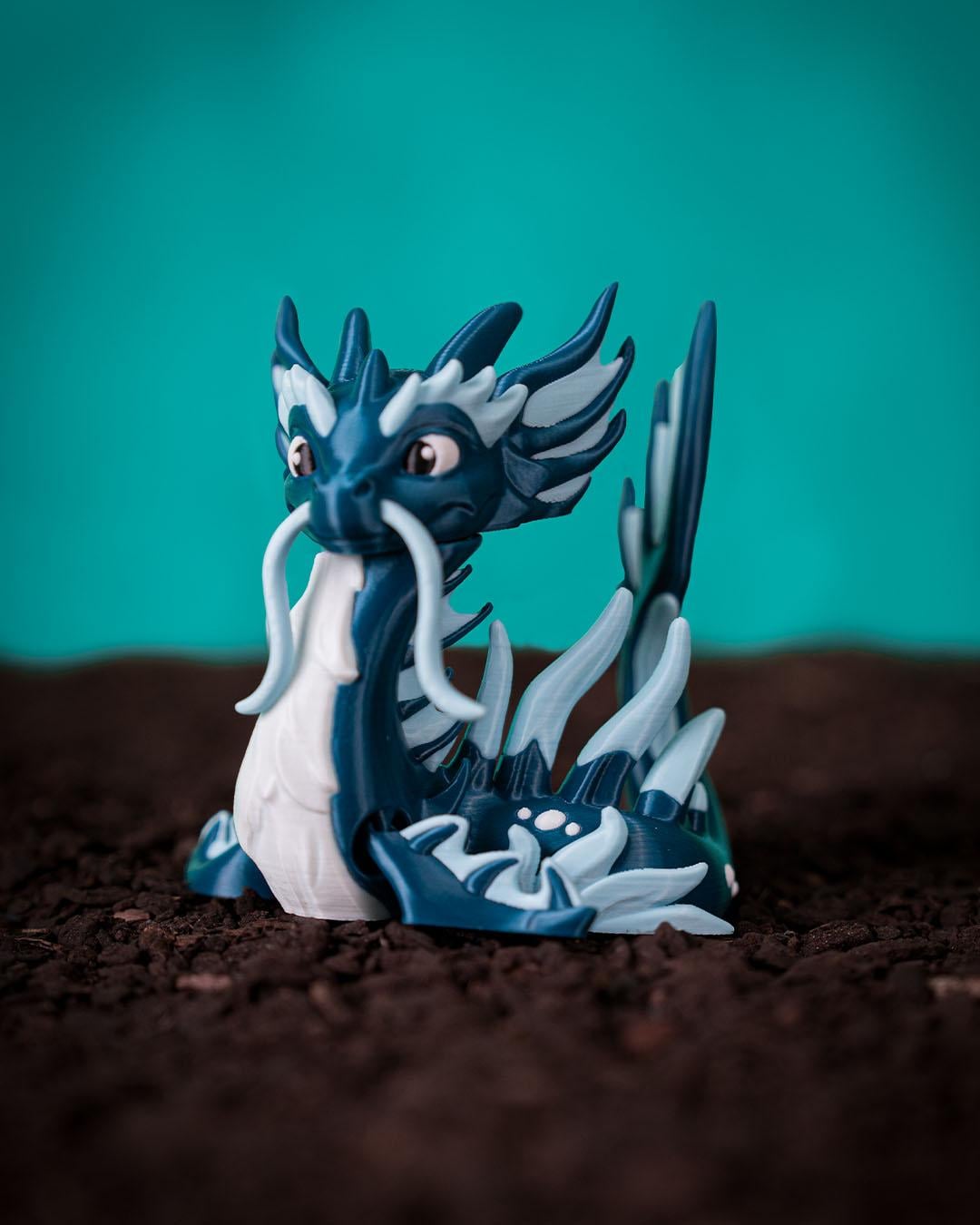 Abyssos, the Deep Leviathan | Mythical Creature Statue | Collectible Miniature | Tabletop & Shelf Decor