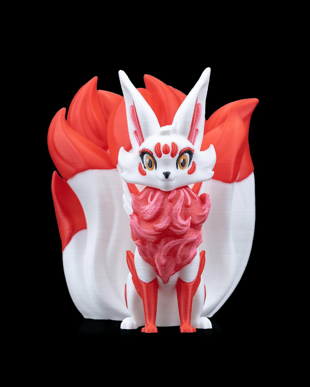 Kitsura, the Spirit Fox | Mythical Creature Statue | Collectible Miniature | Tabletop & Shelf Decor