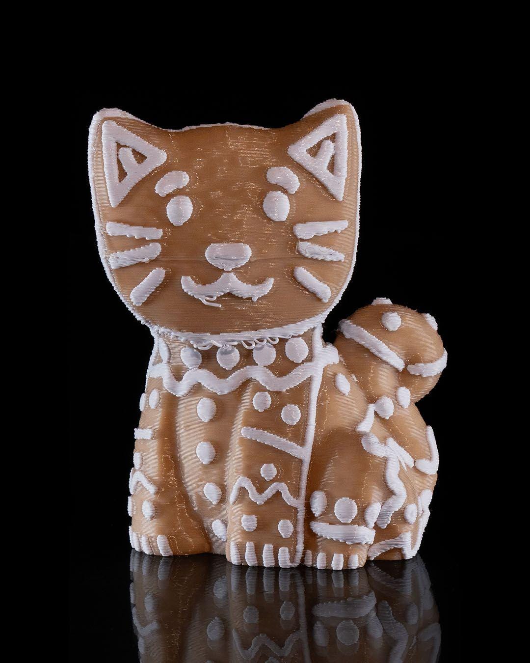 3D Printed Gingerbread Animal Ornaments: Holiday Decor Set