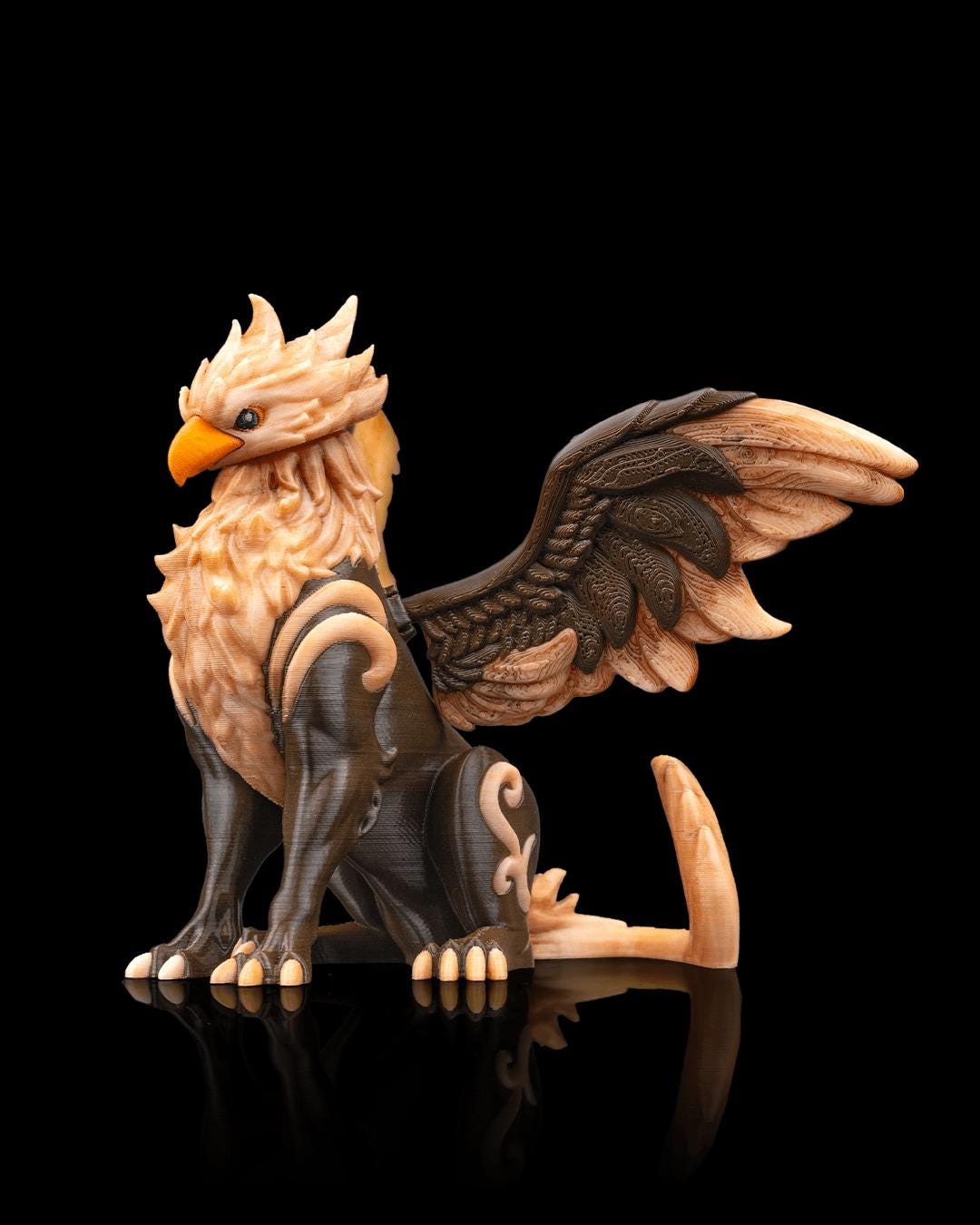Tempest, the Sky Griffin | Mythical Creature Statue | Collectible Miniature | Tabletop & Shelf Decor