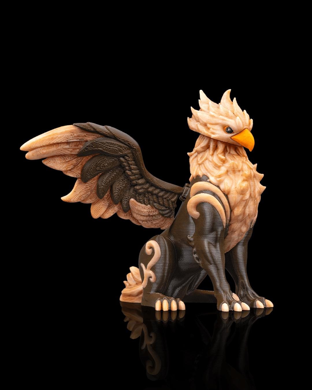 Tempest, the Sky Griffin | Mythical Creature Statue | Collectible Miniature | Tabletop & Shelf Decor