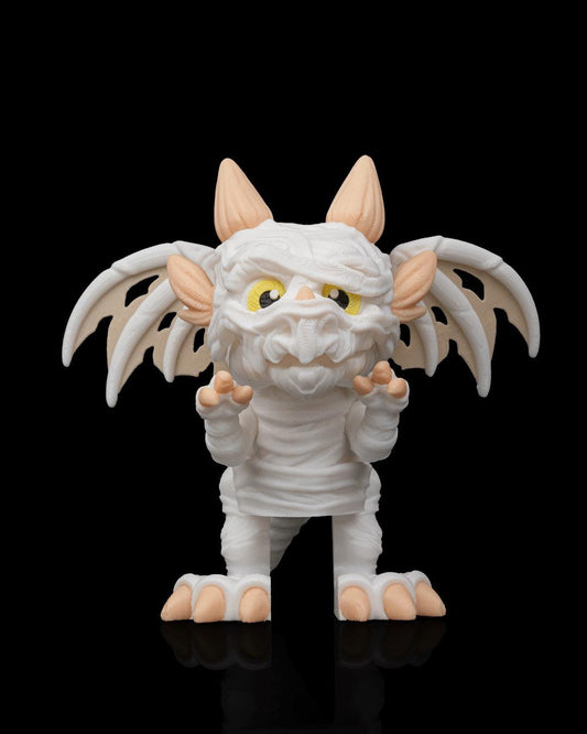 Mummy Dragon Figurine, Creepy Cute 3D Printed Fantasy Collectible, Spooky Shelf Decor, Gift for Dragon Lovers