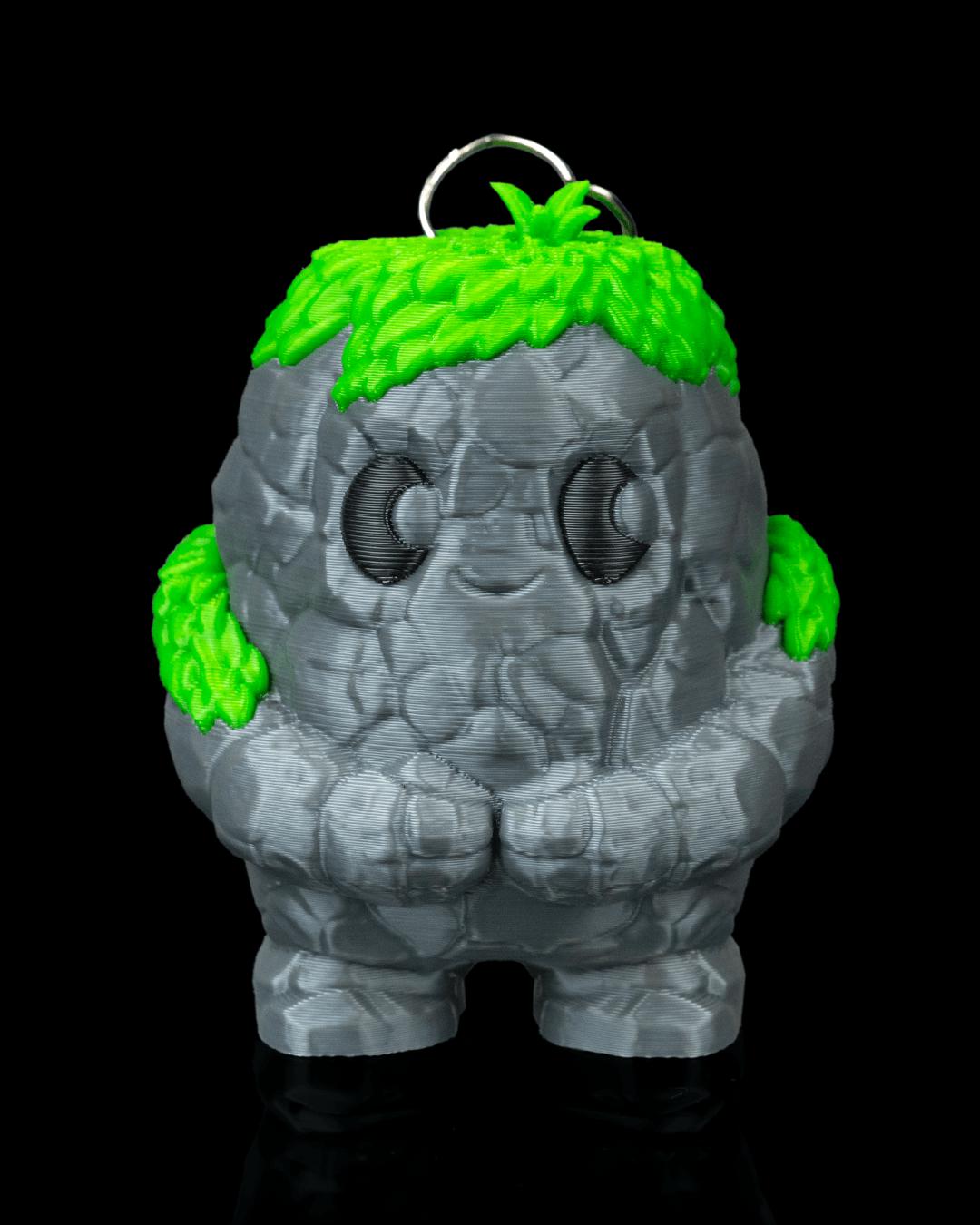 Forest Spirit Keychain Set: 3D Printed Plant Elementals, Whimsical Fantasy Charms