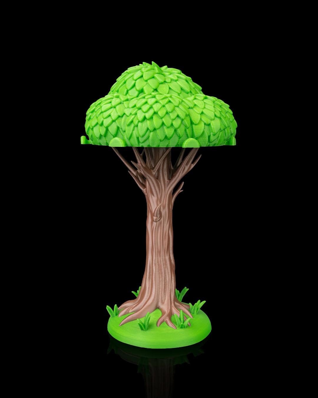 Forest Spirit Keychain Set: 3D Printed Plant Elementals, Whimsical Fantasy Charms