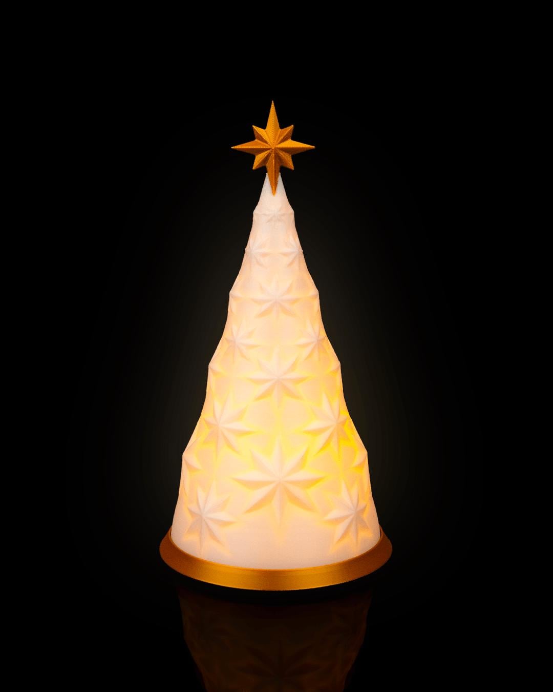 Guiding Light Christmas LED Tree Lamp with Warm Candle Glow