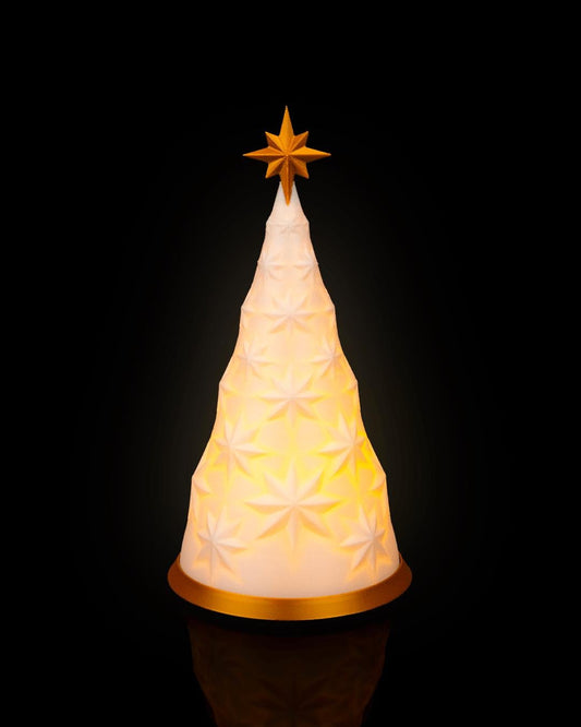 Guiding Light Christmas LED Tree Lamp with Warm Candle Glow