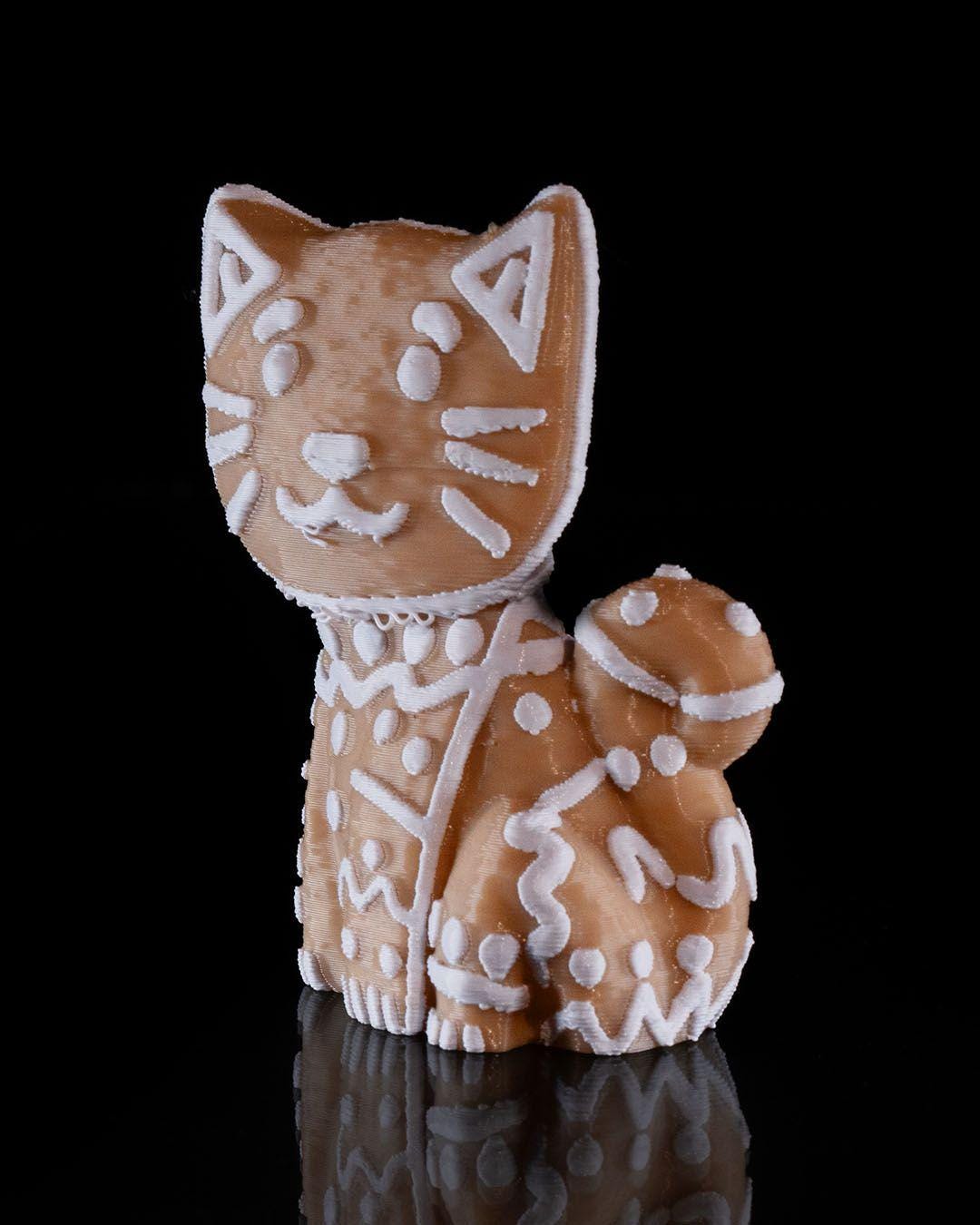 3D Printed Gingerbread Animal Ornaments: Holiday Decor Set