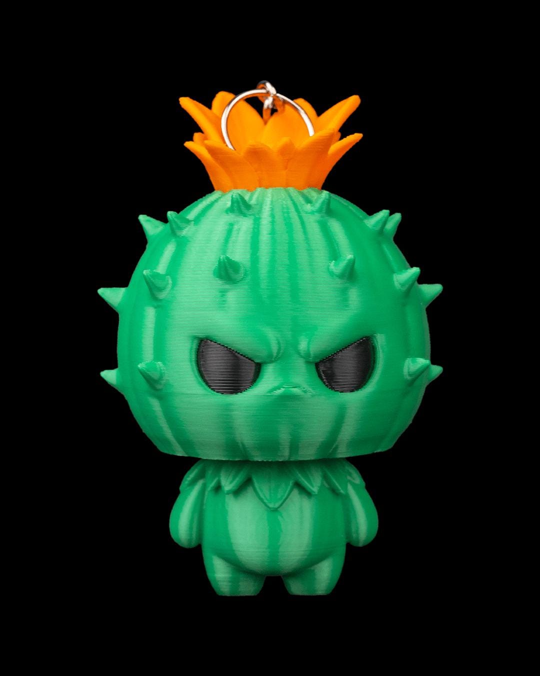 Forest Spirit Keychain Set: 3D Printed Plant Elementals, Whimsical Fantasy Charms