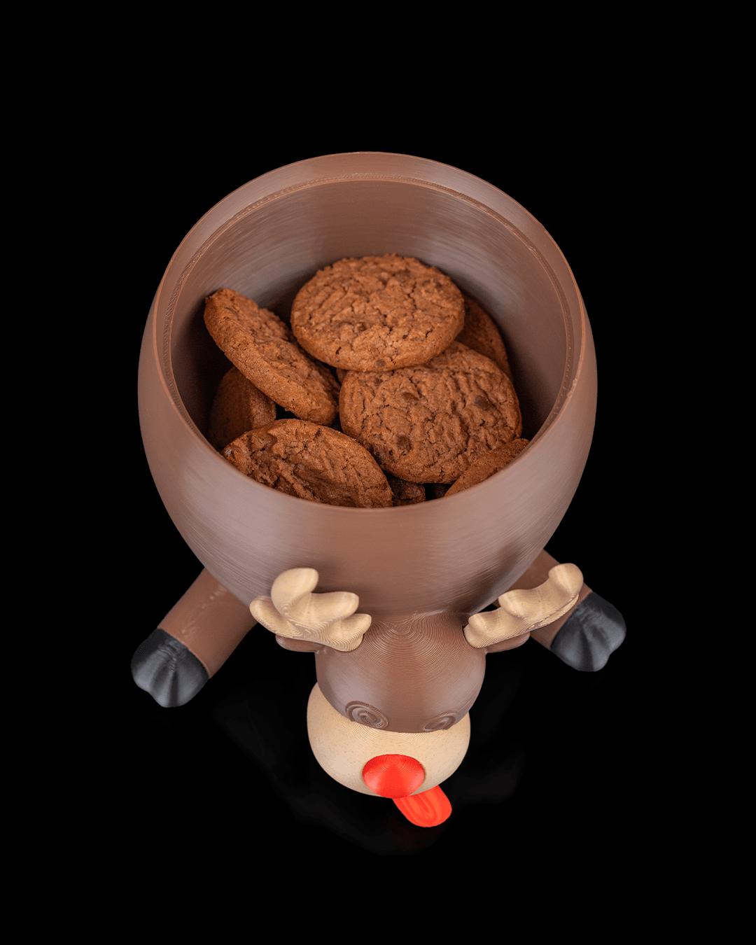 Reindeer Treat Container - Candy holder for Christmas